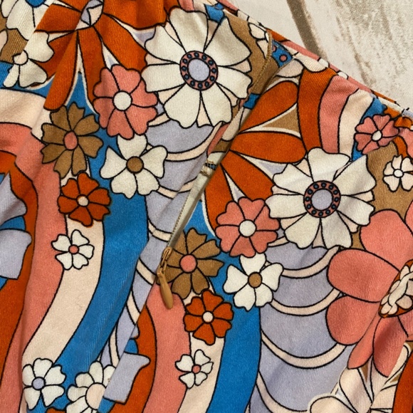 Art Class Groovy Floral Mini Skirt Size XL 14/16 - Picture 4 of 5